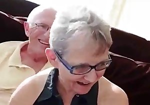Granny cucks her hubby with a young cock