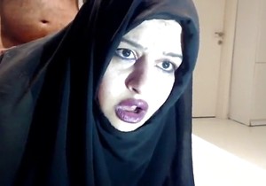 Scared-looking Hijab mommy gets fucked deep