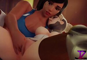 Mercy and other Overwatch matures get fucked
